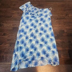 Vineyard Vines Electric Palm One Shoulder Maxi 16 NWT